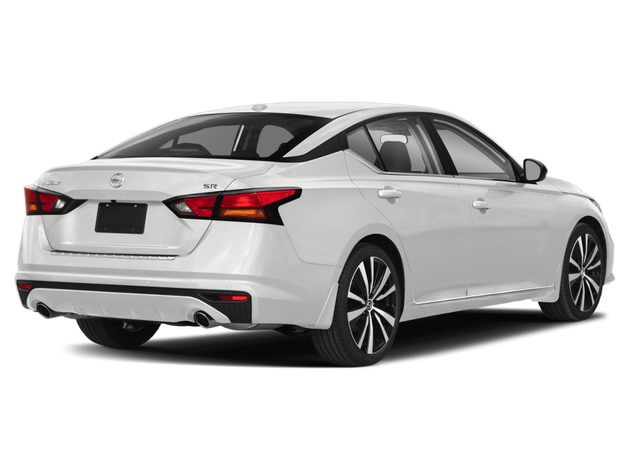 White Nissan Altima Back